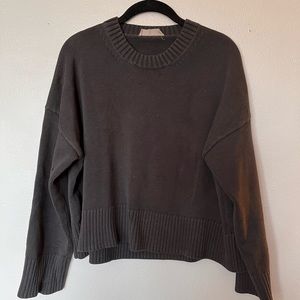 Everlane cotton boxy cropped sweater